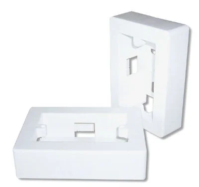 CAJA RECTANGULAR SUPERFICIE ALTA MARFIL