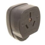 FICHA 16 MACHO 2PERNOS CHATOS NEGRO