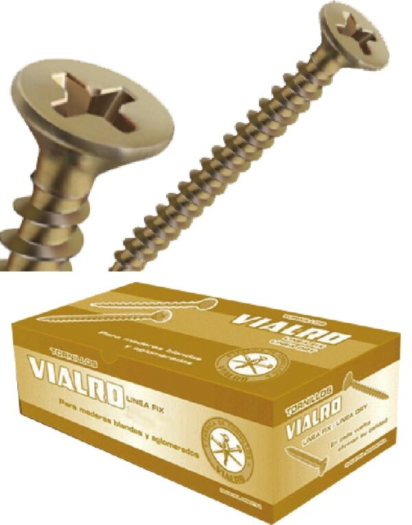 TORNILLO VIALRO-FIX 3,5×12 mm x200 Unid.