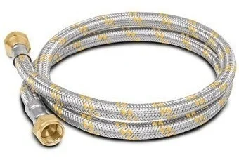 FLEXIBLE GAS MALLADO BRONCE 1/2″ x 60cms